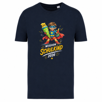 Bio-T-Shirt für Jungen- Mission Schulkind 2026